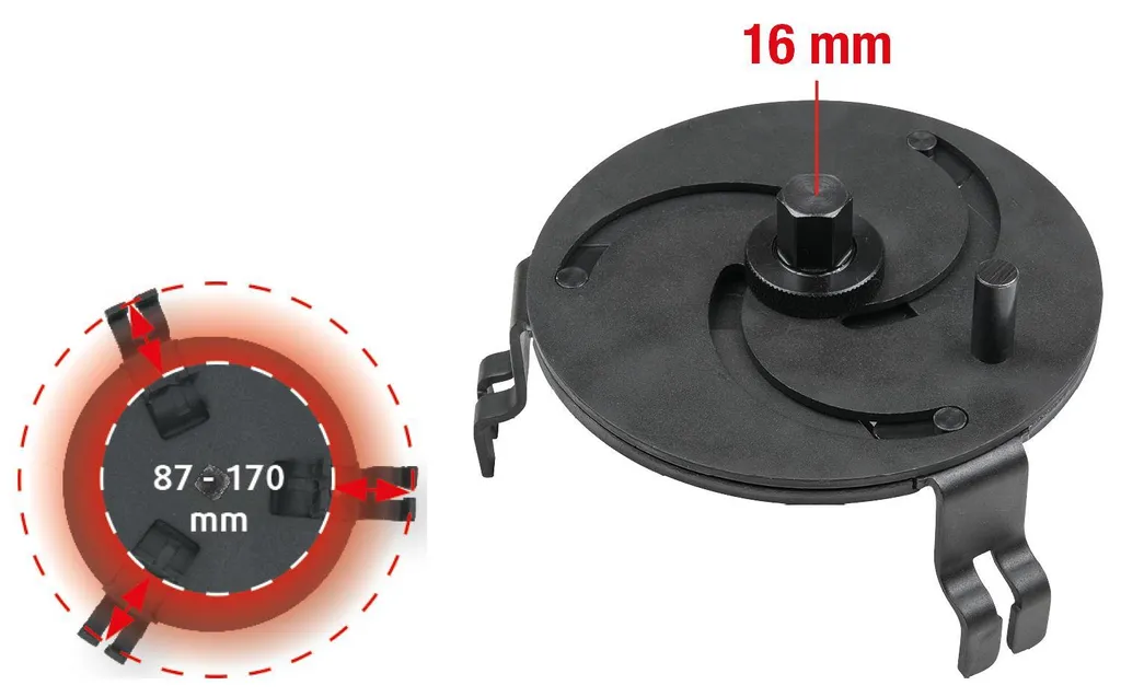 KS Tools Chiave Universale 3 Bracci per Ghiera Serbatoio Carburante - 2