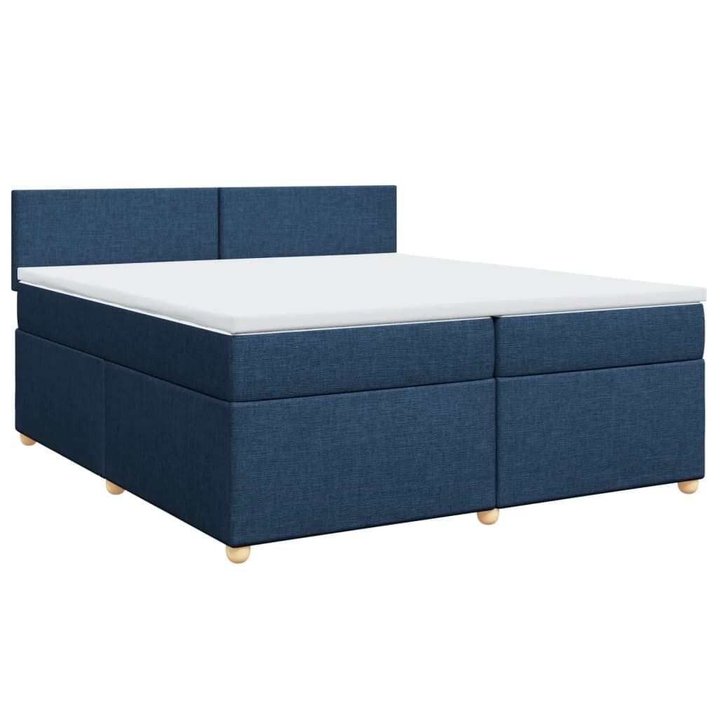 "2026 MODERNE"Boxspringbett/bettgestell - Bettrahmen - Doppelbett - mit Matratze Blau 200x200 cm Stoff - Polsterbett Klassische Betten CC2750726