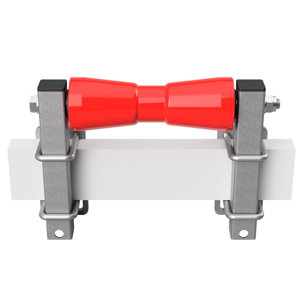 Polyurethan Kielrolle 125mm - Bootstrailer Sliphilfe Verzinkt