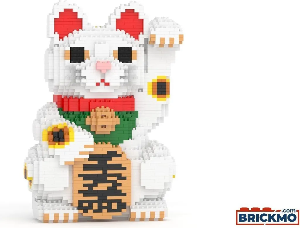 Sculpture de Chat Maneki Neko JEKCA avec Système de Vis sans Colle