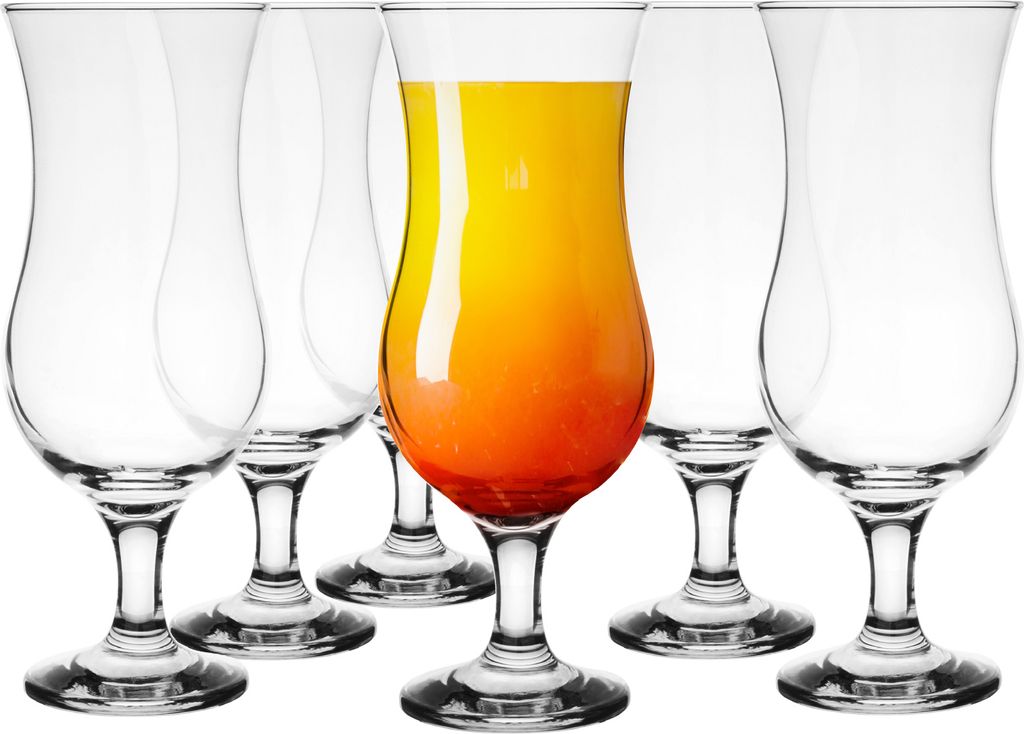 Glasmark Krosno Gläser Cocktailgläser Set Longdrink Gin Bier Wasser Longdrinkgläser Trinkglas Wasserglas Smoothie Dessert Spülmaschinenfest 6 x...