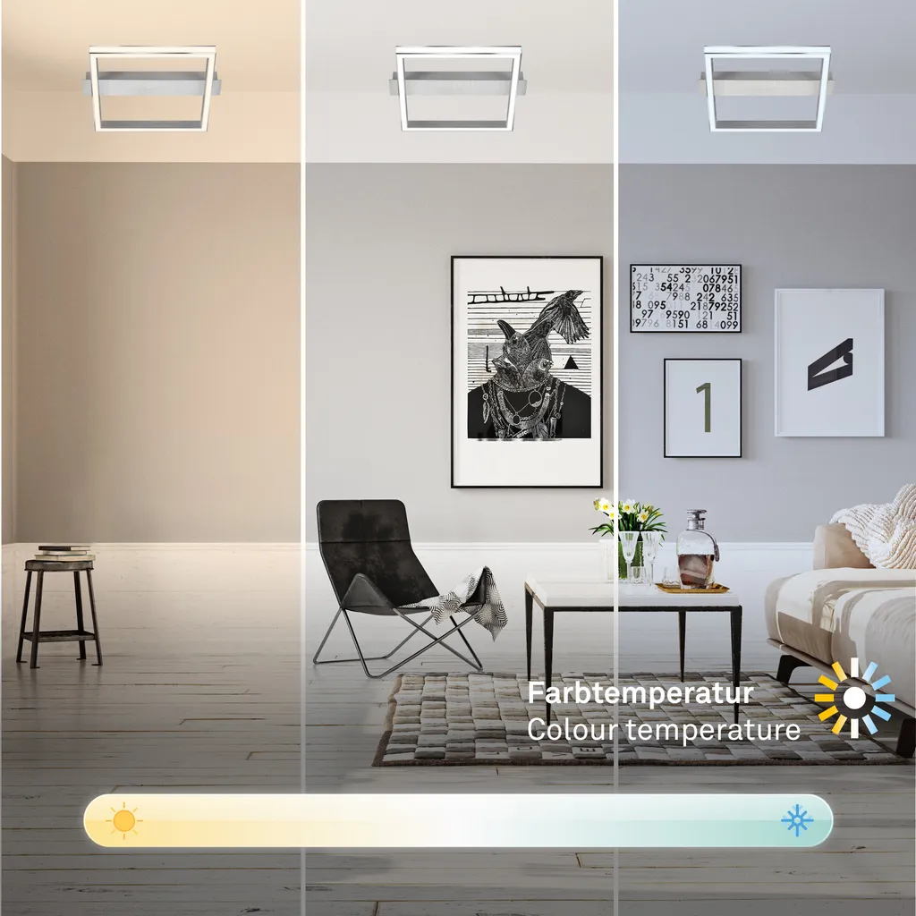 Offerta Lampada Soffitto LED 26W | Cromo Alluminio | Prezzo Stock - 4