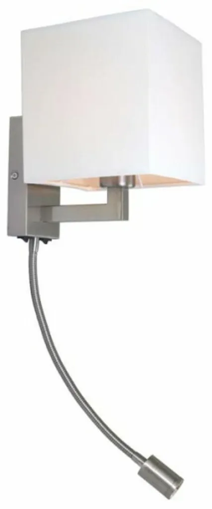 Applique RENDL TAINA R12956 Nickelé Blanc Mat 230V E27 LED 28+3W 3000K
