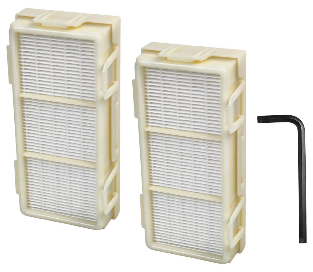 vhbw 2x HEPA Filter kompatibel mit Dyson Airblade V HU02, AB12 Händetrockner - H13, Gelb