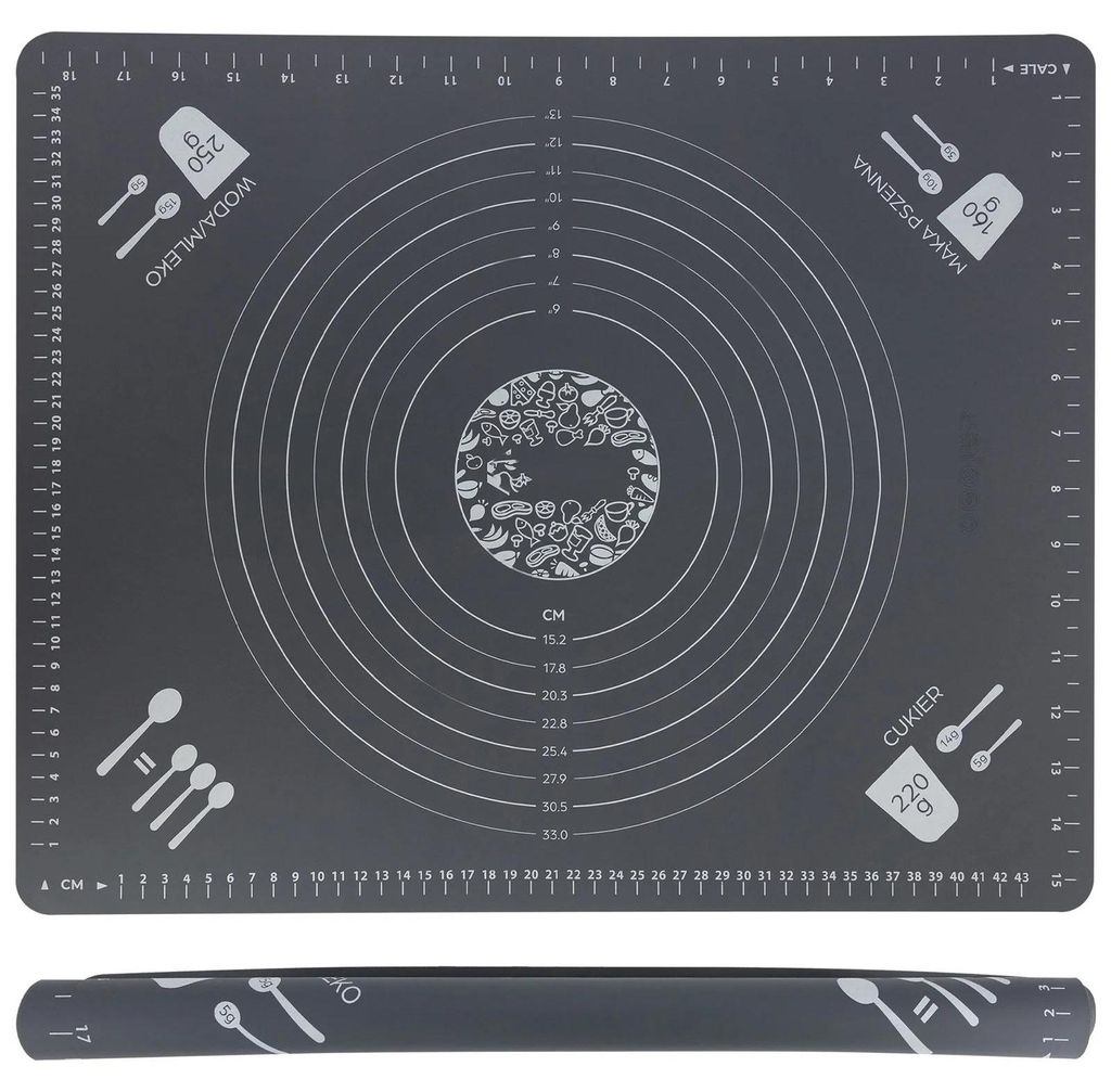Stolnica silikonowa mata duża podkładka do ciasta 50x40 cm Zdjęcie produktu 