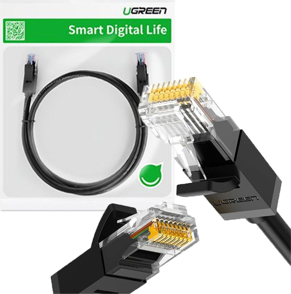 Ugreen LAN piatta Ethernet Cat6, 10 m - Nero Immagine del prodotto 