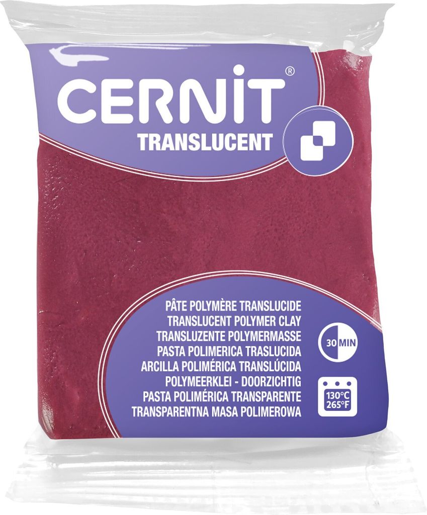 Cernit Translucent 56 G Bordeauxrot