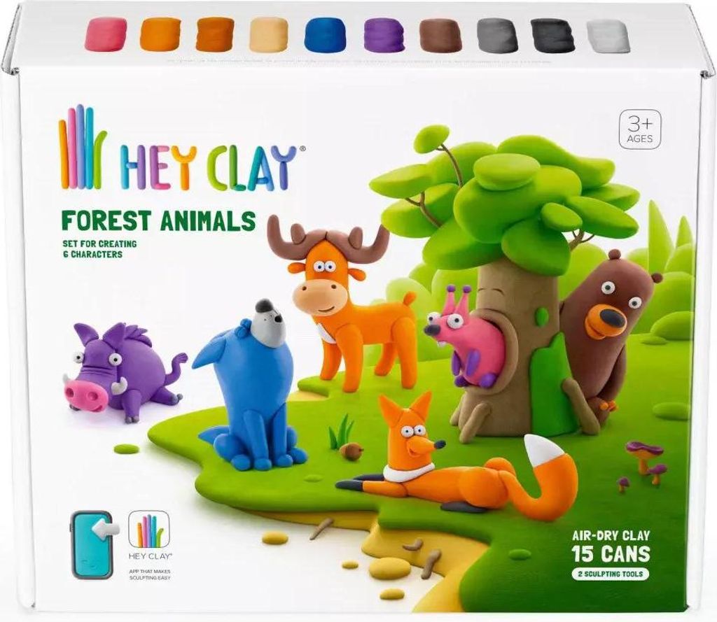 Hey Clay - Lesné zvieratá + príslušenstvo Obrázok produktu 