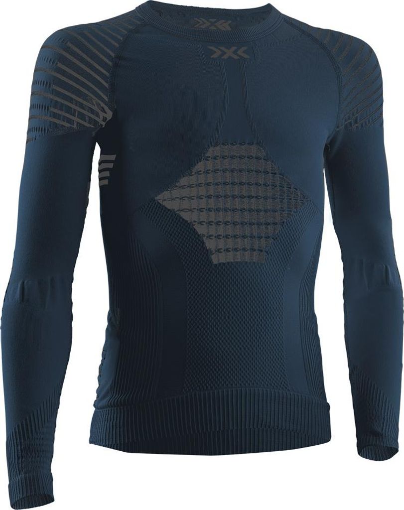 X-bionic Invent 4.0 Langarm-baselayer Blau 8-9 Years Junge Blau 8-9 Years