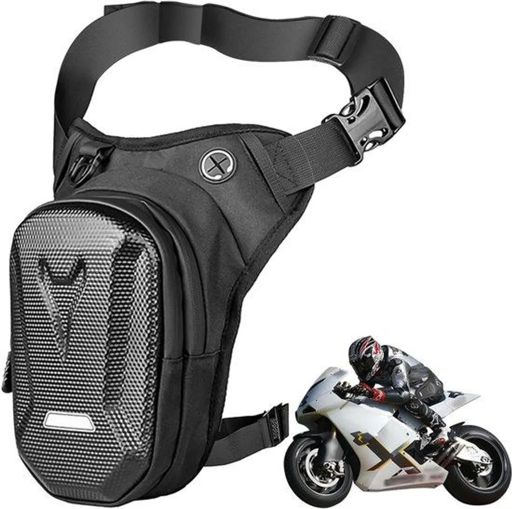 Sac de Genoux Moto Rigide - Sacoche de Selle Multifonction Étanche