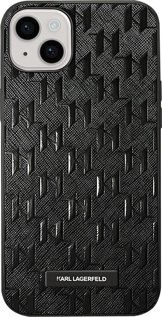 Custodia Karl Lagerfeld In Metallo Per IPhone 12/12 Pro (6,1'') - Eleganza Nera - 2