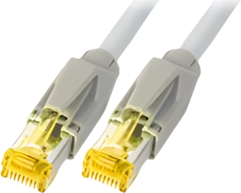 Cavo Ethernet 0,25m EFB Cat.6A S/FTP Hirose TM31 Dätwyler Grigio
