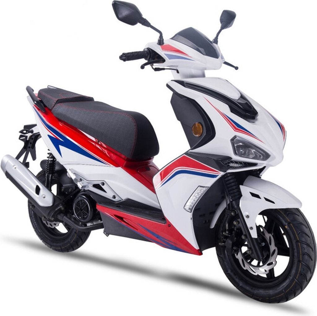 Motorroller Striker 125ccm 85 km/h, Euro 5+, weiß, GT Union Produktbild 