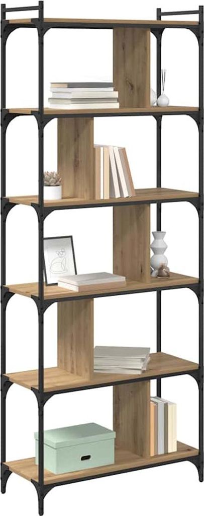 Langlebige Bücherregal Artisan-Eiche 76 x 32 x 192cm Holzwerkstoff - Möbel248972 - Bücherregale