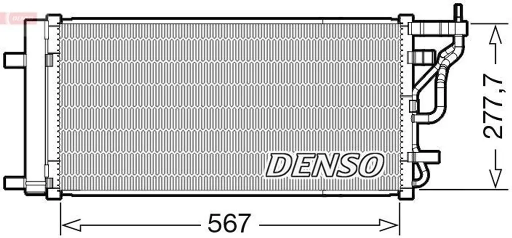 Condenseur DENSO DCN41024 pour i30 PD - Référence OE 97606F2200