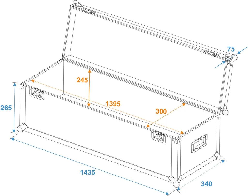Caisse de Transport 140cm pour Supports et Structures Événementielles - 2