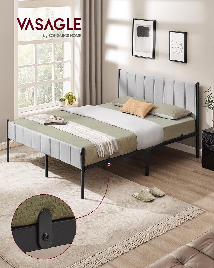 A bedroom scene featuring a bed.