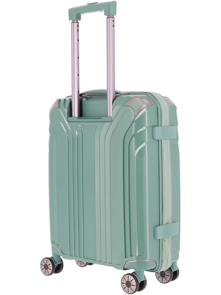 Valise cabine Travelite Elvaa 4 roues Sea Green 56cm rigide et légère