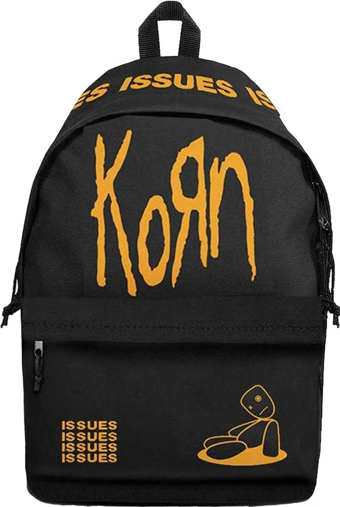 Sac à dos Korn Issues pour Lycée et Concerts - Style Noir et Jaune