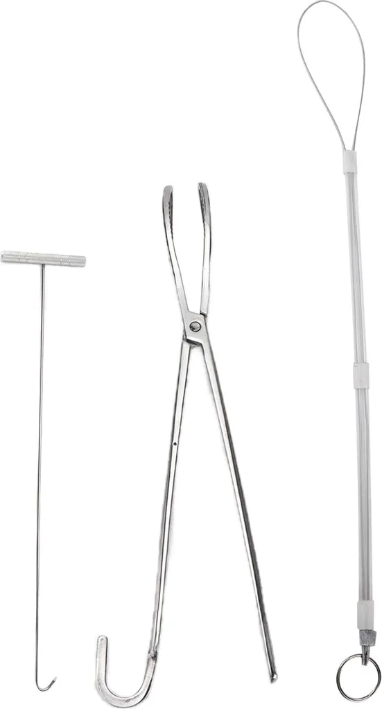 Set Parto Maiali Completo: Gancio, Pinza e Corda Acciaio Inox