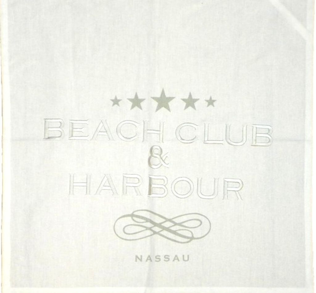 2 Geschirrtücher Beach Club & Harbour Summerplace Nassau Weiss - ca 50x50cm