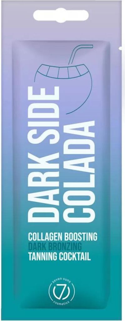 7suns Dark Side Colada Collagen Bräunungscocktail mit verzögertem Bronzer, 15 ml