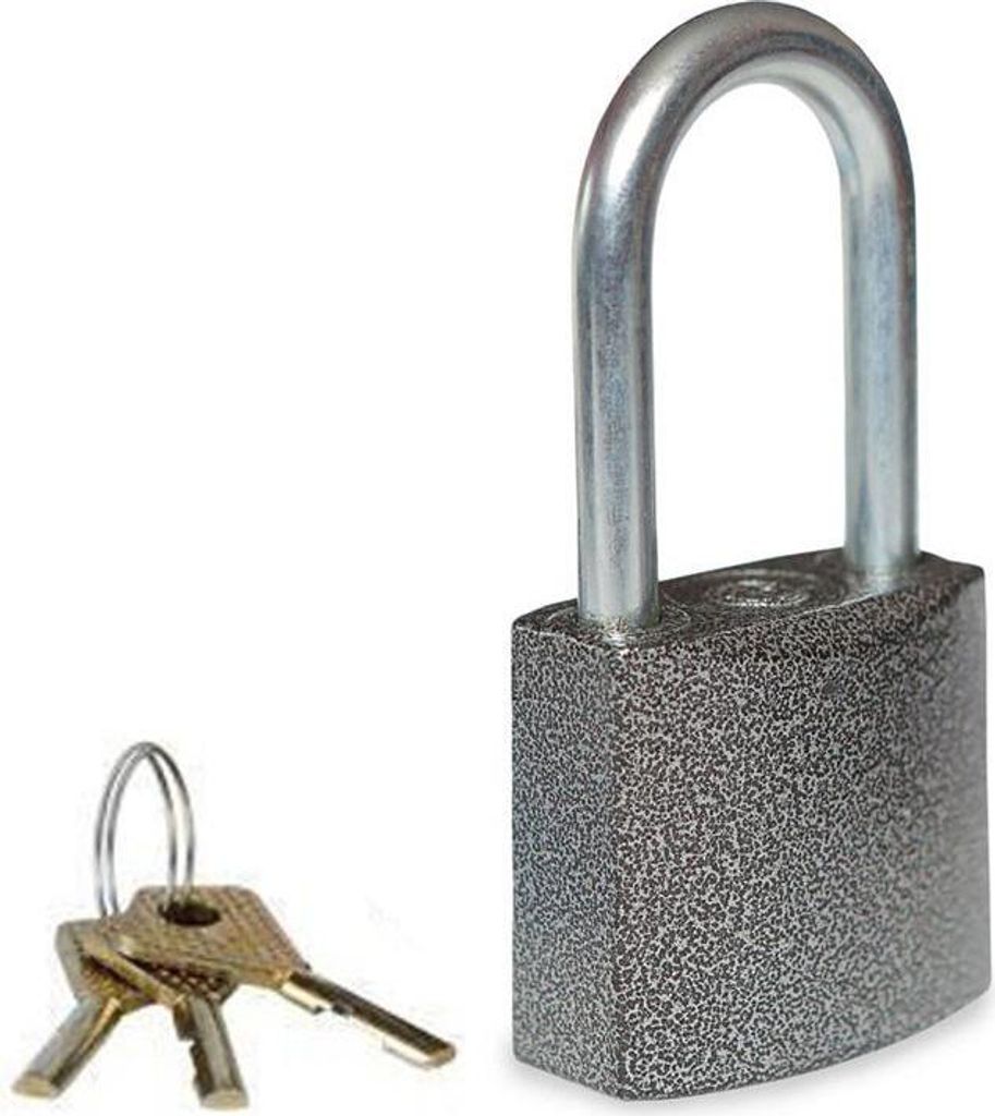 Vorhängeschloss 102/52mm Vorhangschloss Schloss mit 3 Schlüssel Sicherheit 3
