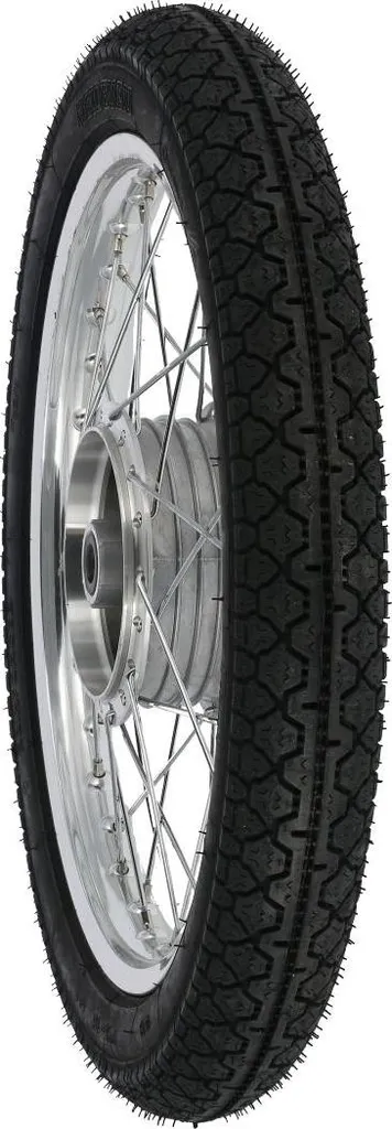 Roue complète 1,5 x 16 jante alu rayons chromés pneu Heidenau K36/1