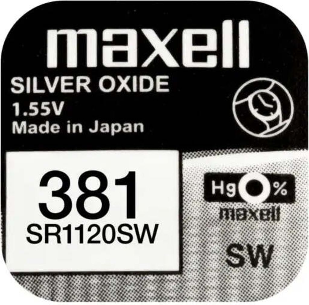 Maxell SR1120SW, Jednorazowa bateria, SR1120W, Zdjęcie produktu 