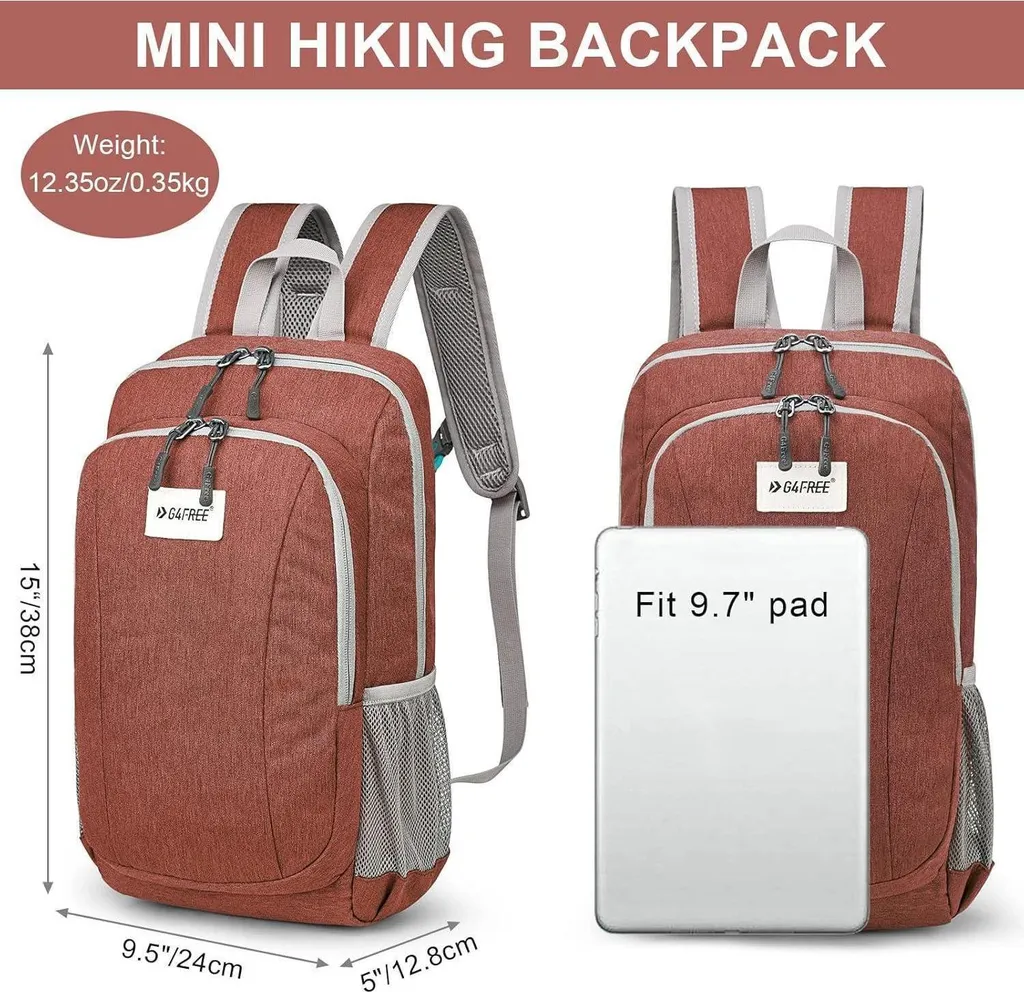Sac à dos G4Free 10L Mini Daypack léger et polyvalent pour randonnée