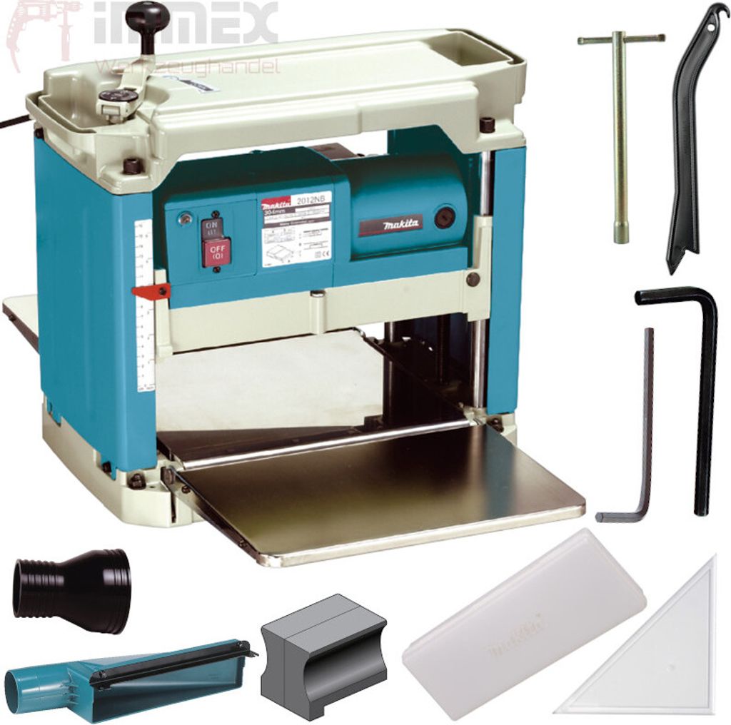 Rabot Makita 2012NB 1650W 304mm Raboteuse avec couteaux HSS Image du produit 