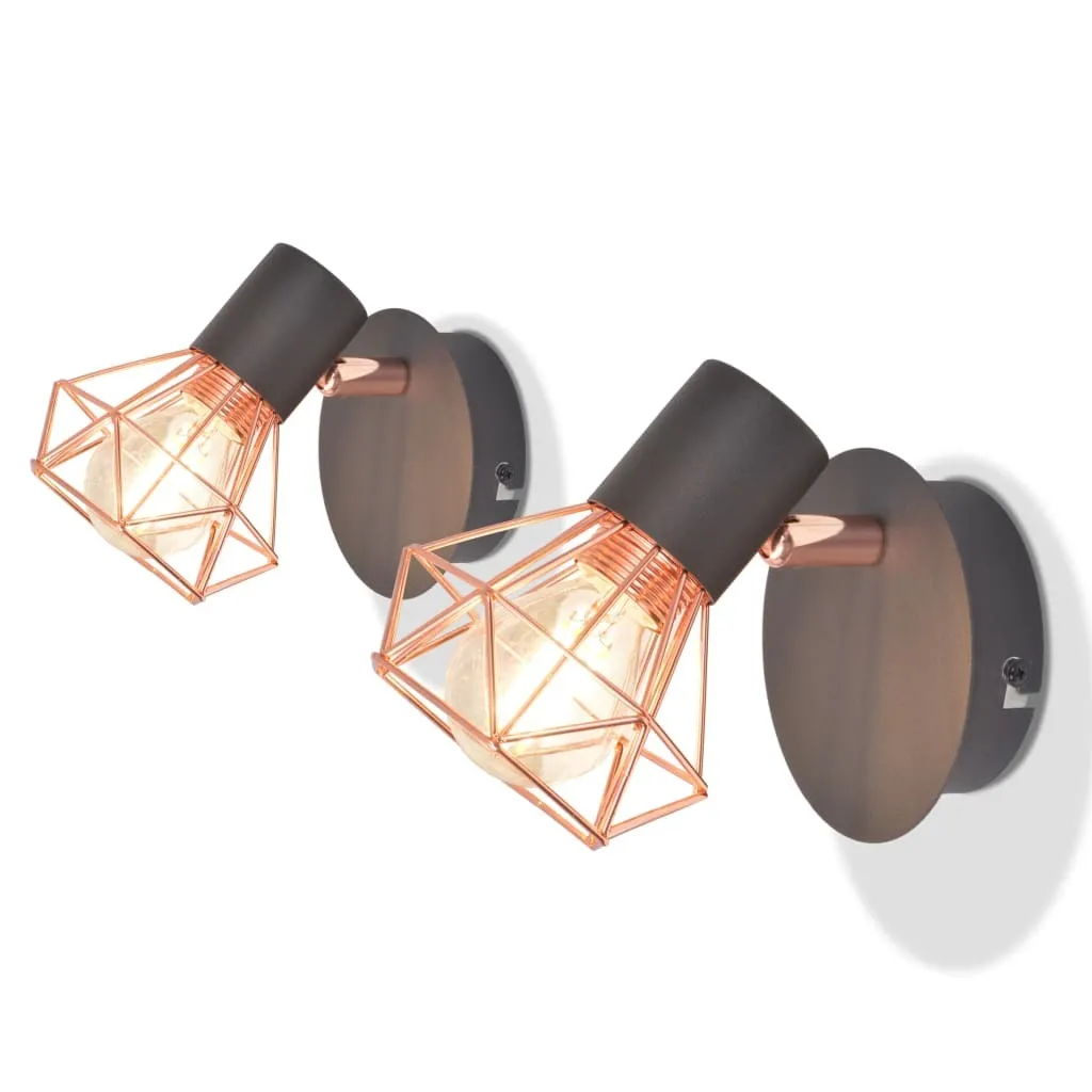 Applique 2 unità con 2 lampadine LED 8 W - 1