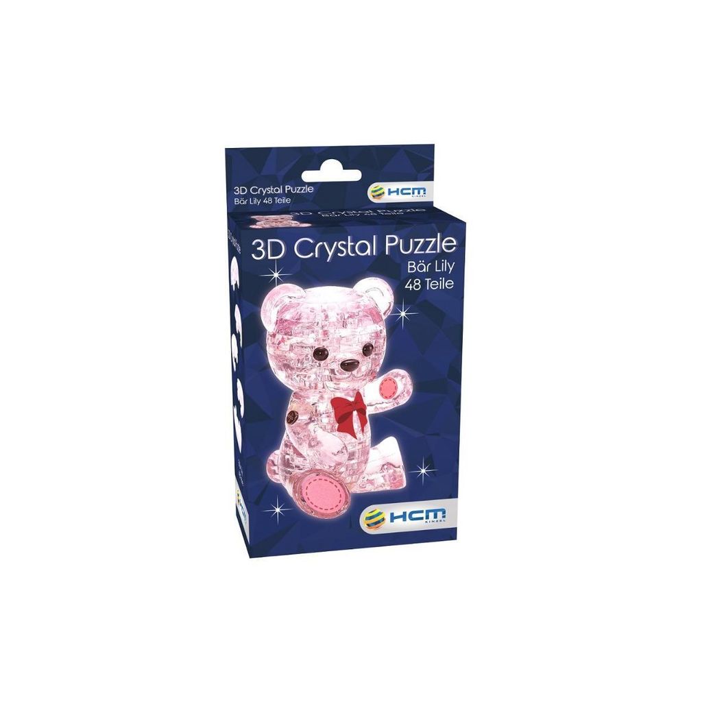 Krištáľové Puzzle Medvedík Lily Pink Obrázok produktu 