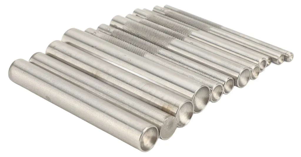 Kit de 12 outils à riveter en acier pour cuir et métal, 3mm à 15mm