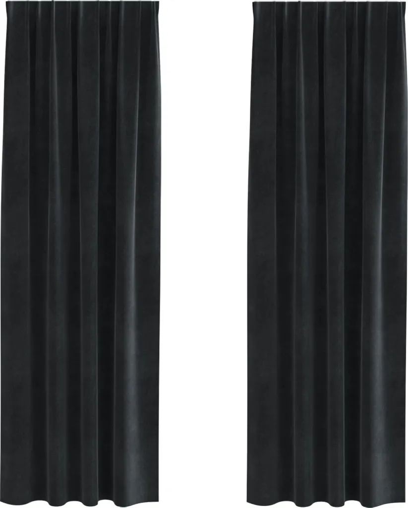 Rideaux occultants Noir Velvet pour bloquer la lumière et le froid
