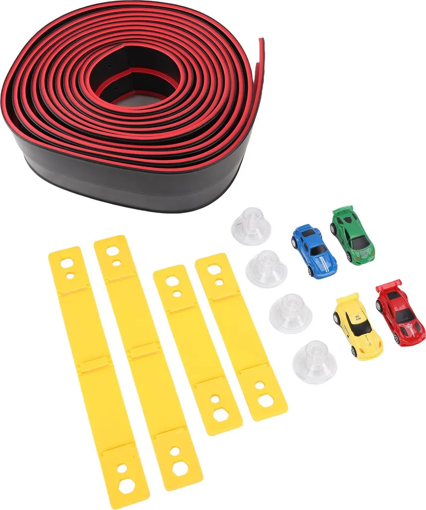 Circuit flexible anti-casse avec voitures à inertie pour éveil STEM