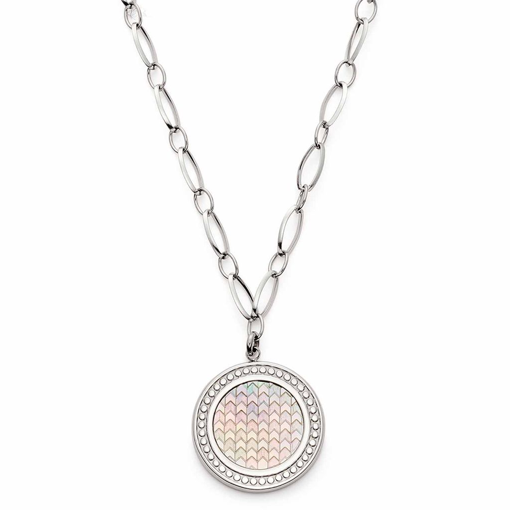 Leonardo 021516 Damen Collier Polina Edelstahl Silber weiß Produktbild 