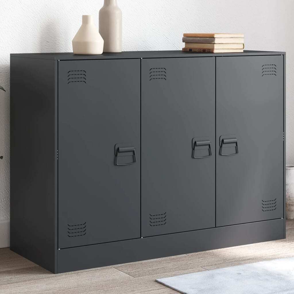 Maison Exclusive - Sideboard Anthrazit 99x39x73 cm Stahl