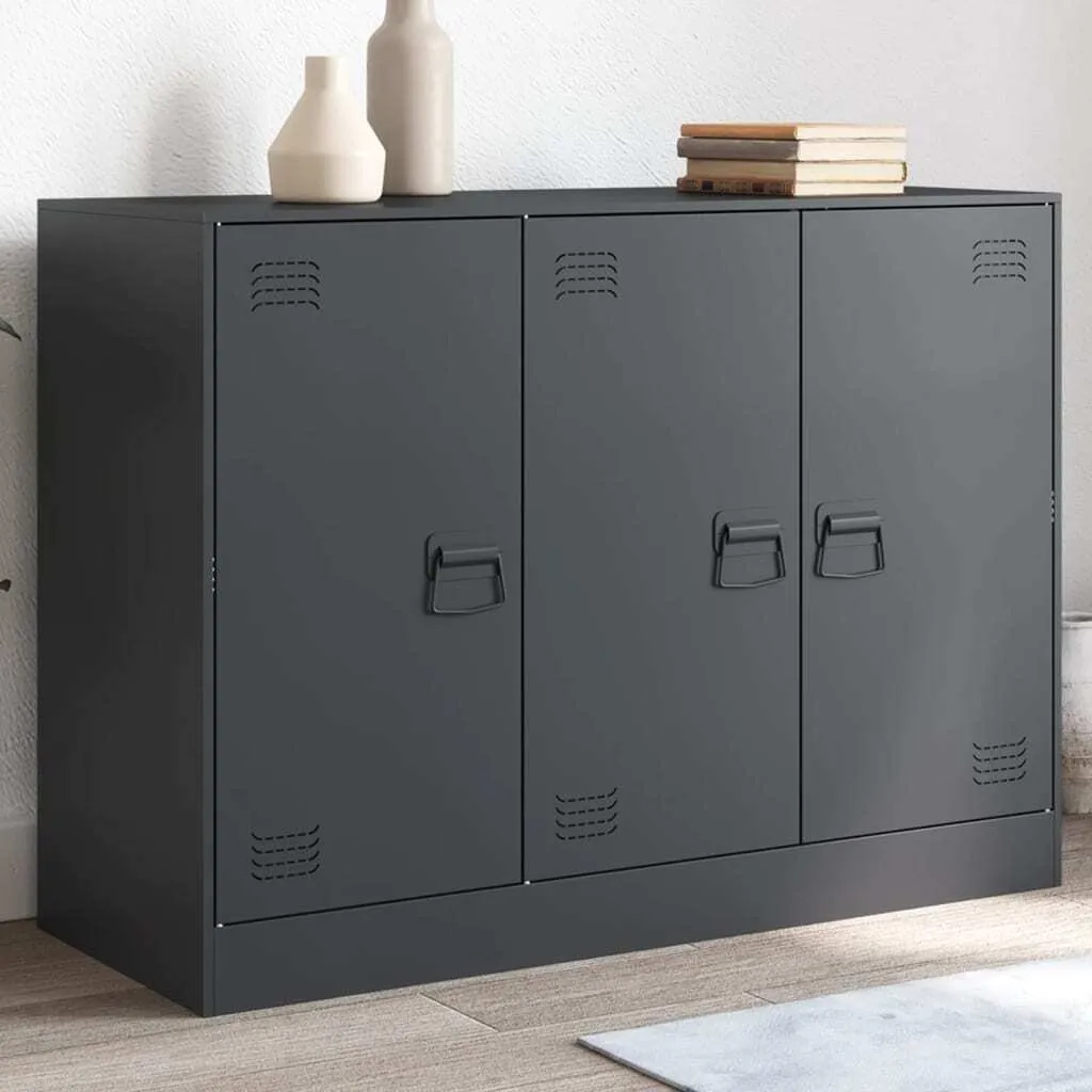 Madia Moderna Antracite 99 cm in Acciaio - Arredo Soggiorno vidaXL