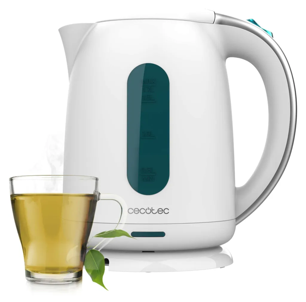 Bouilloire Blanche Thermosense 180 Cecotec pour Thé et Café Matinal