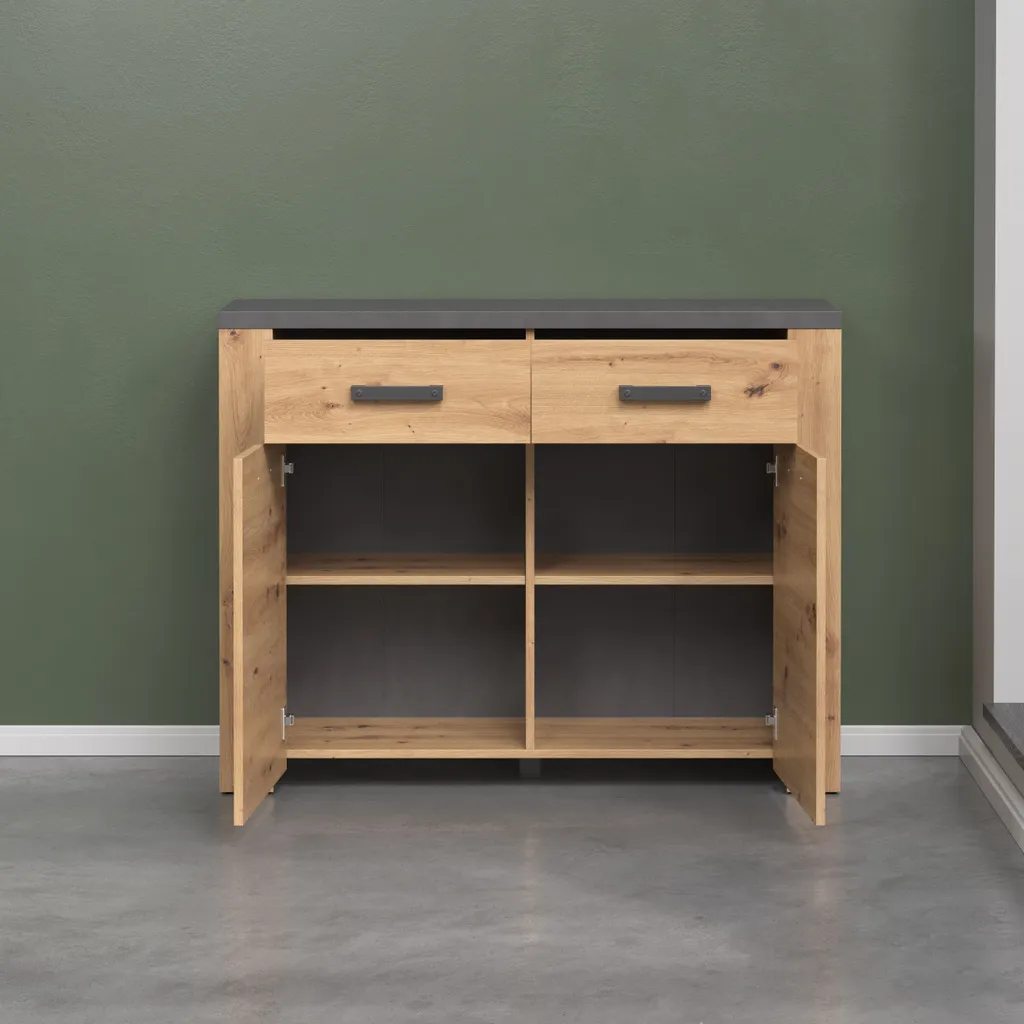 Commode chêne Follow meuble compact pour petits espaces et studio - 10
