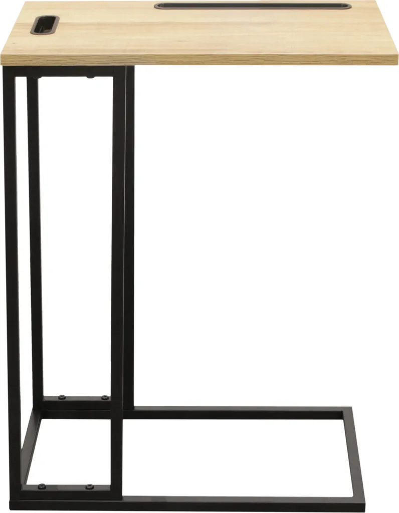Bout de Canapé avec Support Tablette Intégré - Table de Salon Design Slim - 2