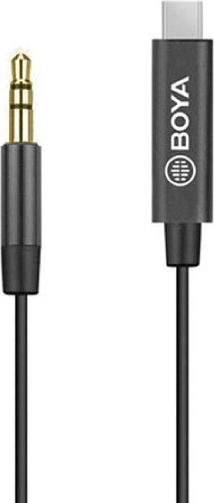 BOYA Mikrofonadapter USB-C - 3,5 mm BY-K2 TRS - Stecker - Stecker TRS
