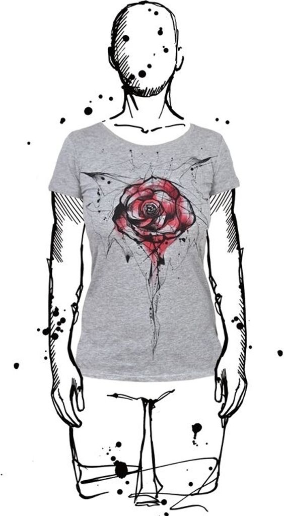 Amoklines - Rose, Girl-Shirt
