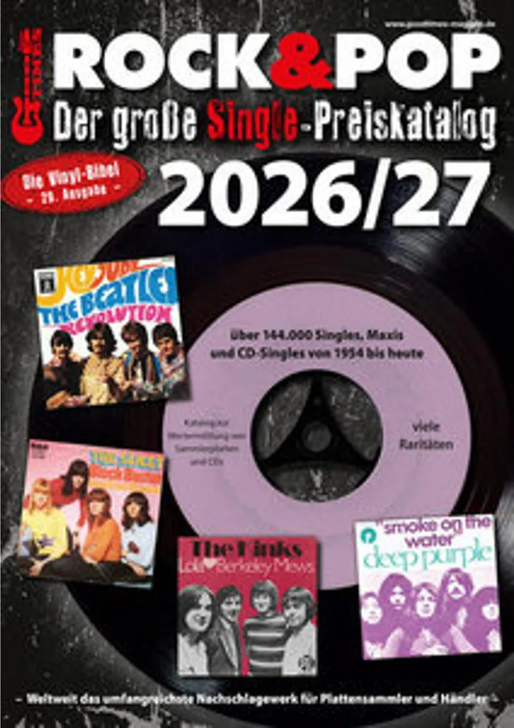 Catalogue de cotation vinyle Rock & Pop Single 2026 2027
