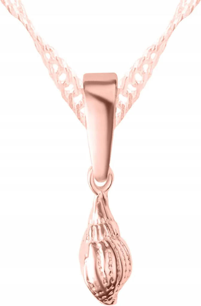 Collana di conchiglie placcate oro con smerlo, conchiglia, argento 925