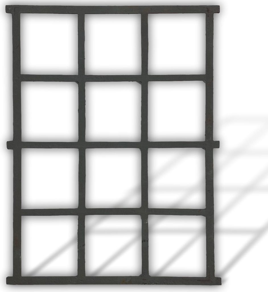Fenster Grau Stallfenster Eisenfenster Scheunenfenster Eisen Antik-Stil 95cm