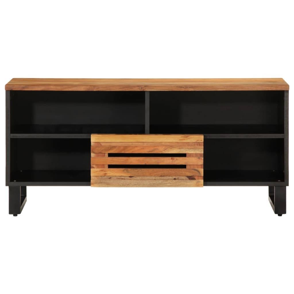 "im Sonderangebot"TV-Schrank elegantes Design - Fernsehschrank, Wohnzimmer - 100x34x46cm Massivholz Akazie - CD- & DVD-Regale DEMöbel538243