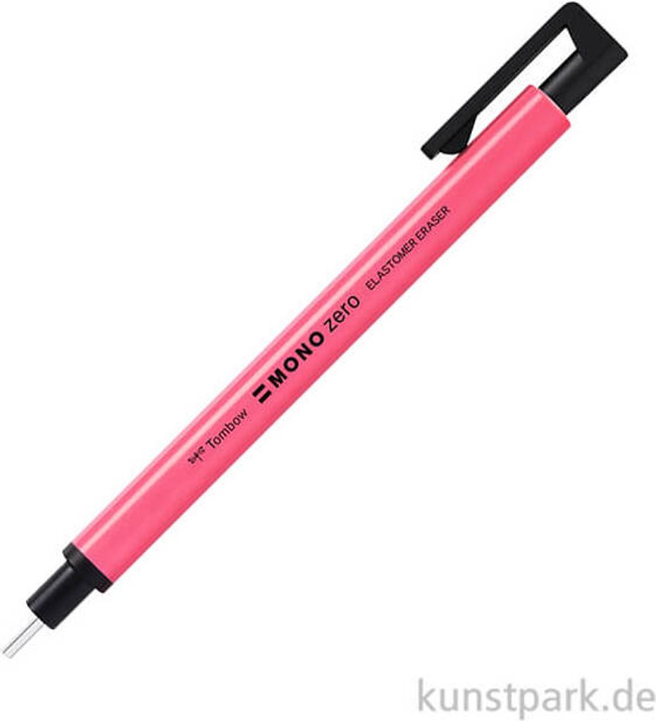 Tombow Tombow Mono Zero Radiergummi rund neonpink