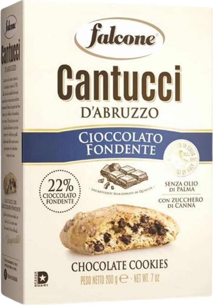 Cantucci d'Abruzzo Cioccolato Fondente dunkle Schokolade Kekse 200g - Falcone